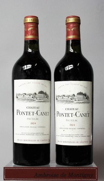 2 BOUTEILLES CHÂTEAU PONTET CANET - 5é GCC...