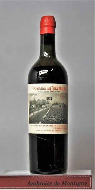 1 BOUTEILLE DOMAINE de CHEVALIER - «1er cru»...