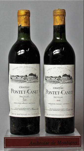 2 BOUTEILLES CHÂTEAU PONTET CANET - 5é GCC...
