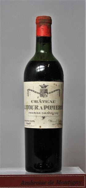 1 BOUTEILLE CHÂTEAU LATOUR A POMEROL 1947
Etiquette...