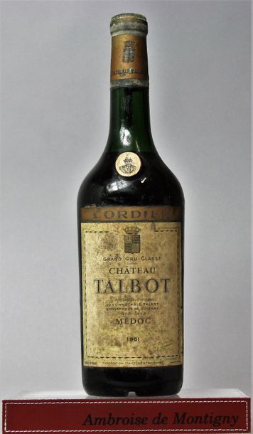 1 BOUTEILLE CHÂTEAU TALBOT - 5é GCC St. Julien...
