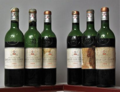 6 BOUTEILLES CHÂTEAU PAPE CLEMENT - Cru classé...