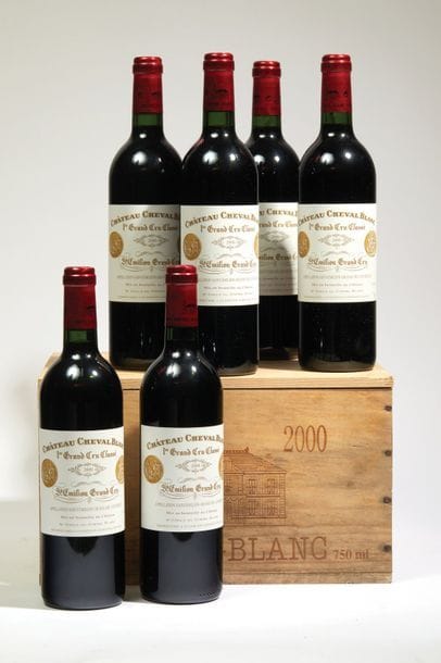 6 BOUTEILLES CHÂTEAU CHEVAL BLANC - 1er GCC...