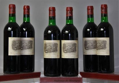 6 BOUTEILLES CHÂTEAU LAFITE ROTHSCHILD -...