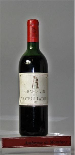 1 BOUTEILLE CHÂTEAU LATOUR - 1er GCC Pauillac...