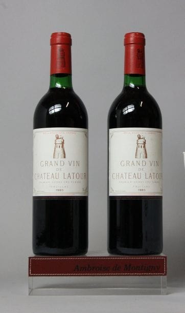 2 BOUTEILLES CHÂTEAU LATOUR - 1er GCC Pauillac...