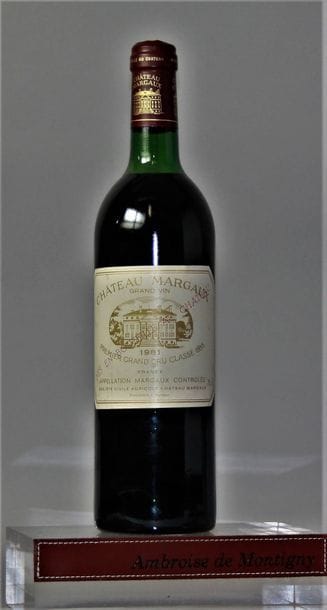 1 BOUTEILLE CHÂTEAU MARGAUX - 1er GCC Margaux...