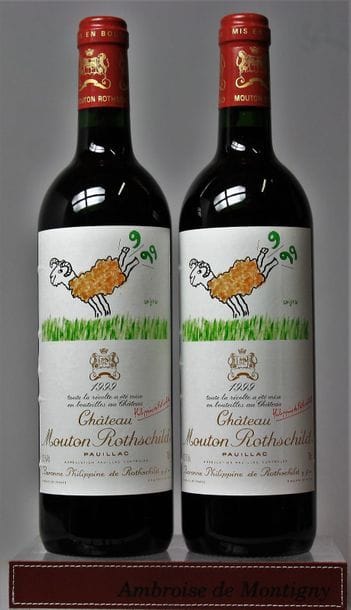 2 BOUTEILLES CHÂTEAU MOUTON ROTHSCHILD -...