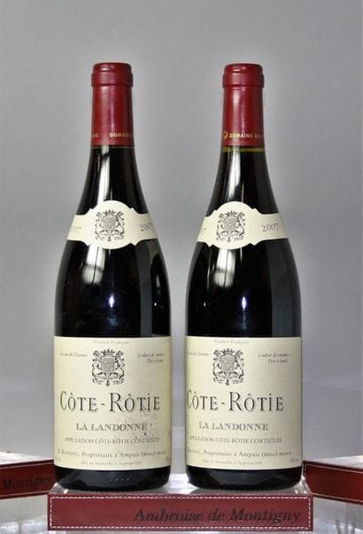 2 BOUTEILLES COTE ROTIE «LA LANDONNE» - R....