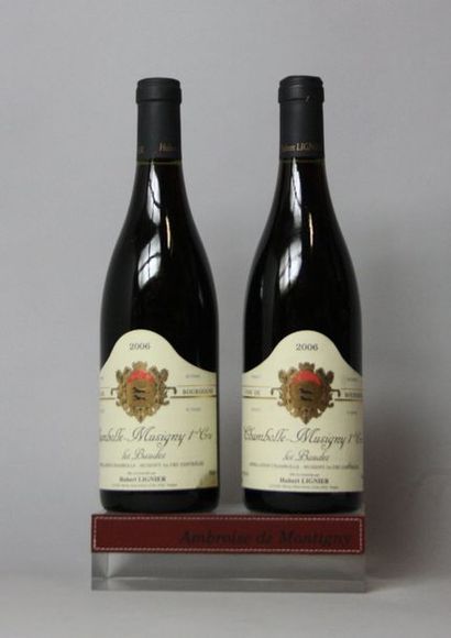 2 BOUTEILLES CHAMBOLLE MUSIGNY 1er cru «Les...