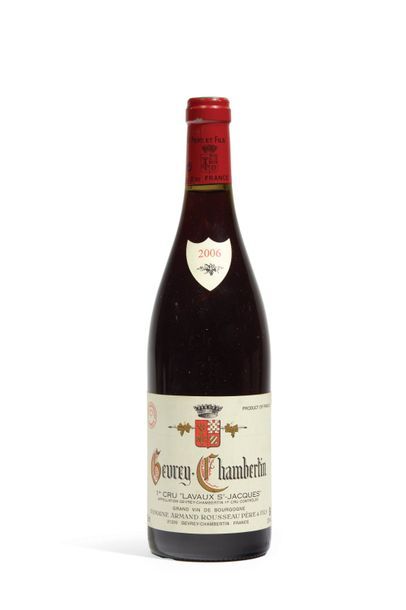 1 BOUTEILLE GEVREY-CHAMBERTIN 1er cru «Lavaux...
