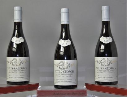 3 BOUTEILLES NUITS St. GEORGES 1er cru «Les...