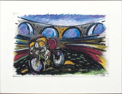 ROBERTO MANGOU (1920-2003)
Sans titre, 1986
Pastel...