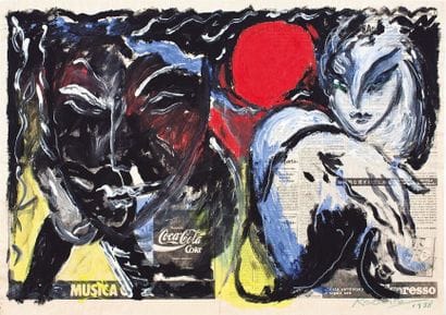 ROBERTO MANGOU (1920-2003)
Sans titre, 1988
Gouache...