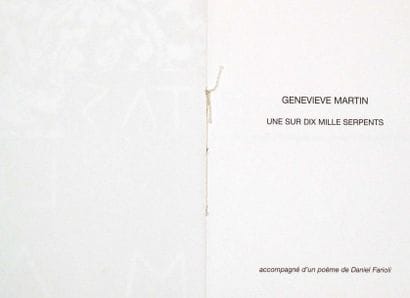 GENEVIÈVE MARTIN (NÉE EN 1939)
Une sur dix...