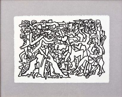 Ricardo Mosner (né en 1948)
Sans titre, 1990
Feutre...