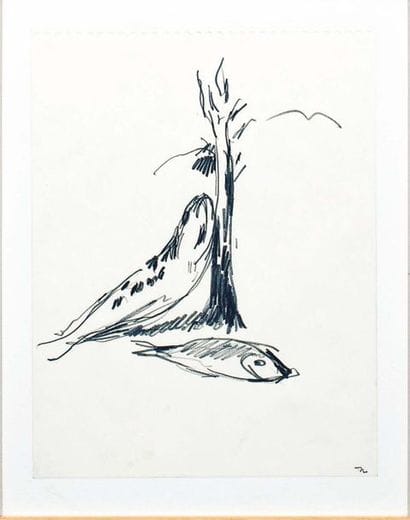 Gérard TRAQUANDI (né en 1952)
Poissons
Crayon...