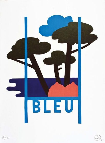 CLAUDE GILI (1938-2015)
Sans titre, 2002
Lithographie...