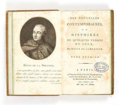 RÉTIF DE LA BRETONNE (Nicolas-Edme)

Les...