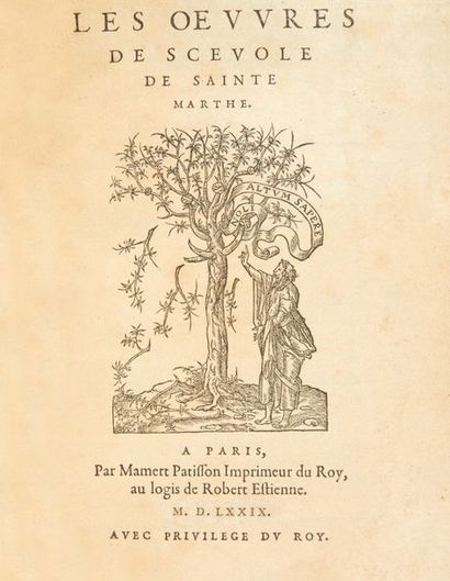 SAINTE-MARTHE (Scévole de)

Les OEuvres de...