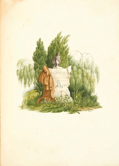 [ALBUM].
Album d'aquarelles.
S.l., XIXe siècle....