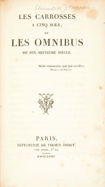 MONMERQUÉ (Louis Jean Nicolas)

Les Carosses...