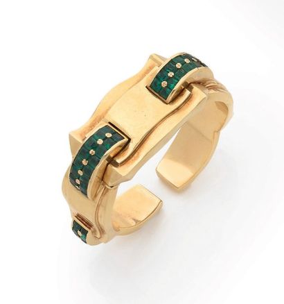 Attilio CODOGNATO
Bracelet manchette en or...