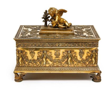 ODIOT 1819 - 1838
Coffre à bijoux en vermeil...