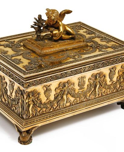 ODIOT 1819 - 1838
Coffre à bijoux en vermeil...