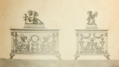 ODIOT 1819 - 1838
Coffre à bijoux en vermeil...