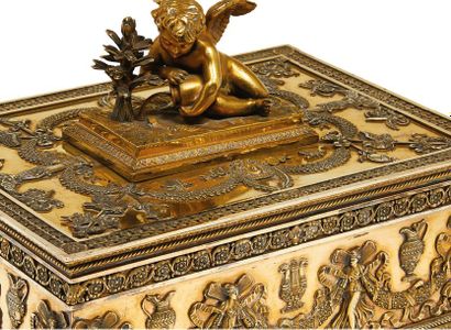 ODIOT 1819 - 1838
Coffre à bijoux en vermeil...