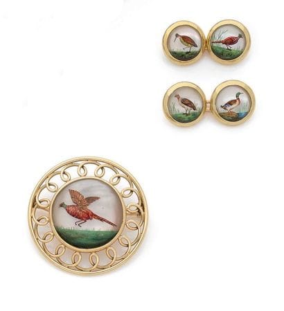 LOT EN OR JAUNE 18K (750) comprenant une...