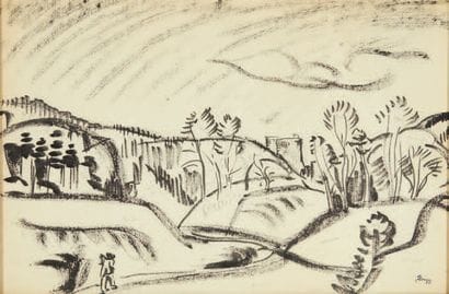 Jules Emile ZINGG (1882-1942)
Paysage au...