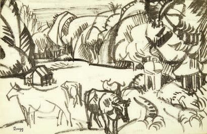 Jules Emile ZINGG (1882-1942)
Paysage aux...