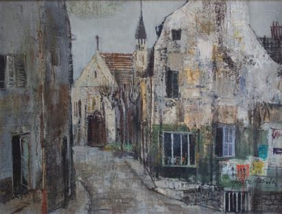 MAKOTO MASUDA (1920-1989)
Rue animée à chevreuse
Huile...