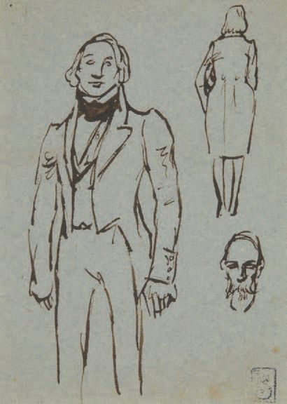 THÉOPHILE-ALEXANDRE STEINLEN
Études de personnages...