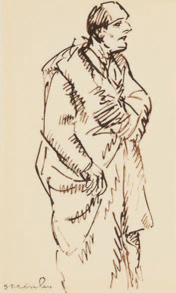 THÉOPHILE-ALEXANDRE STEINLEN
Personnage debout
Dessin...