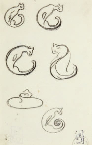 THÉOPHILE-ALEXANDRE STEINLEN
Études de cachets
Dessin...