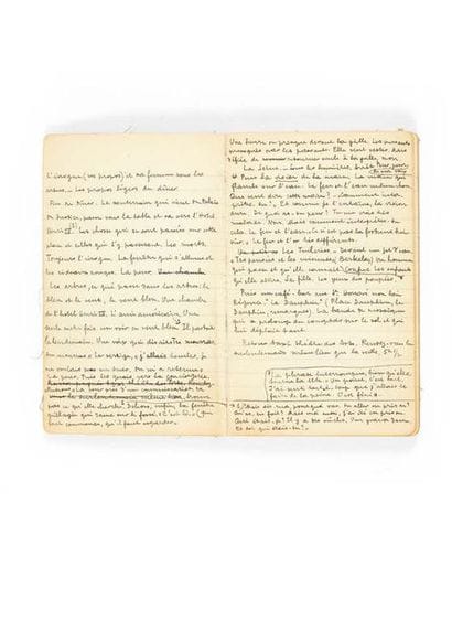 André BRETON.
Carnet de notes pour Nadja....