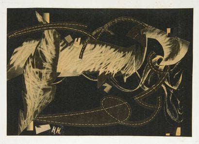 Hannah HÖCH. Schwarz-Weiss Collage. Vers...