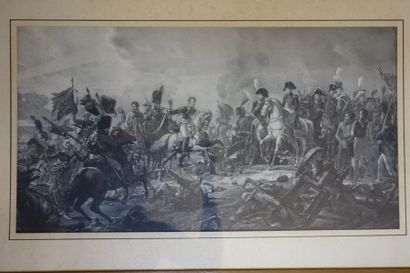 Battle of Mondovia and Napoleonic scene,...