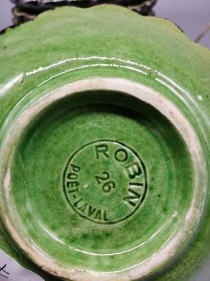 Robin Poet-Laval, suite of 8 glazed stoneware...
