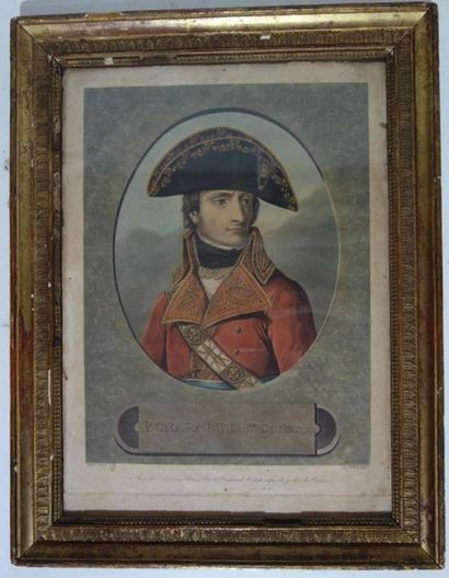 Bonaparte First Consul after Appiani, polychrome...