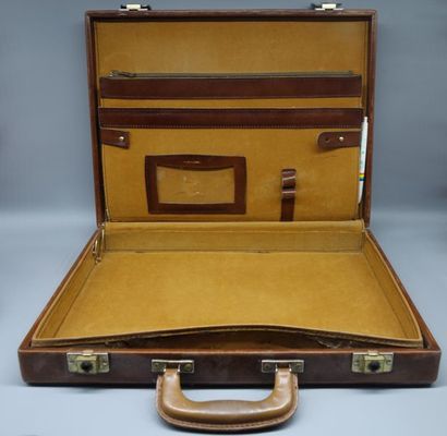 Lancel, camel leather case, as is. 