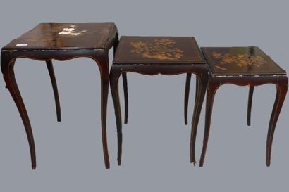 Suite of three gigantic table elements in...