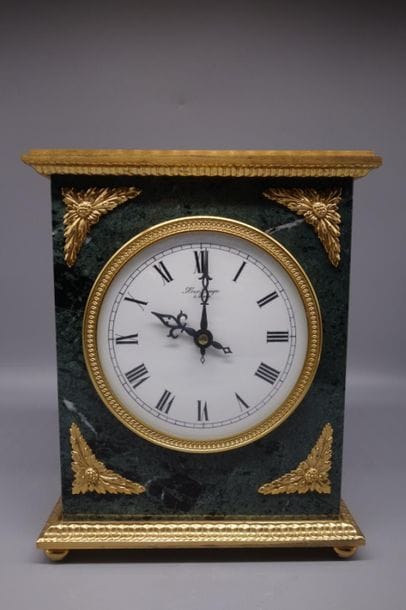HOUR LAVIGNE Paris, clock in marble and gilt...