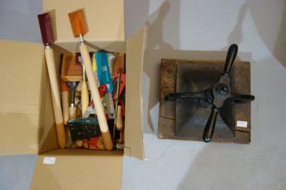 Gilder-binder's equipment including many...