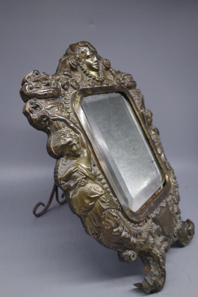 Table mirror, with Renaissance decoration...