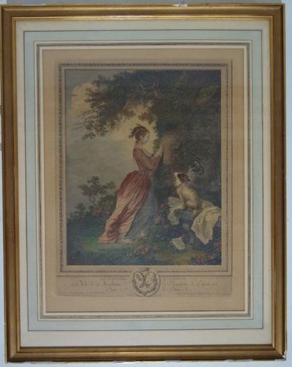 According to Fragonard, le Friche d'Amour,...