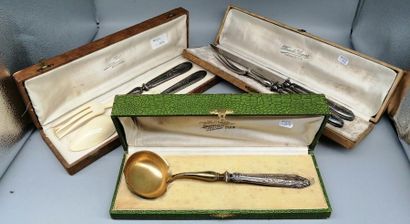 CREAM SPOON, SALAD COVER, and CUTTING SERVICE,...